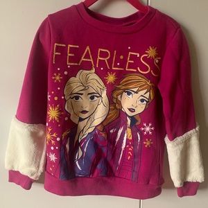 Girls Size 6 purple Frozen sweater NWOT